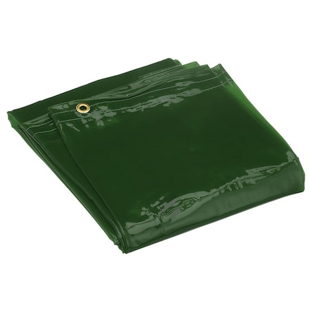 Jackson Safety Welding Curtain and Frame Kit, Vinyl, 6 ft L., 6 ft W., 6 ft H., 13 oz, Green 37299